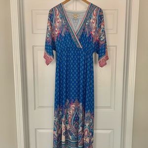 Flying Tomato Boho Kimono Maxi Dress
